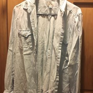 American Eagle denim button up